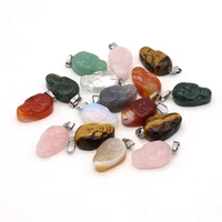 5pcslot natural stone skull pendant mix color natural agates pendant charms for diy jewerly necklace making 26x32mm