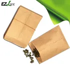 Сумка для хранения из крафт-бумаги 6*10 см 100 шт. в упаковке, конверт, пакет для семян, для фруктов, еды, чая, Маленький Многофункциональный бумажный пакет для хранения подарков