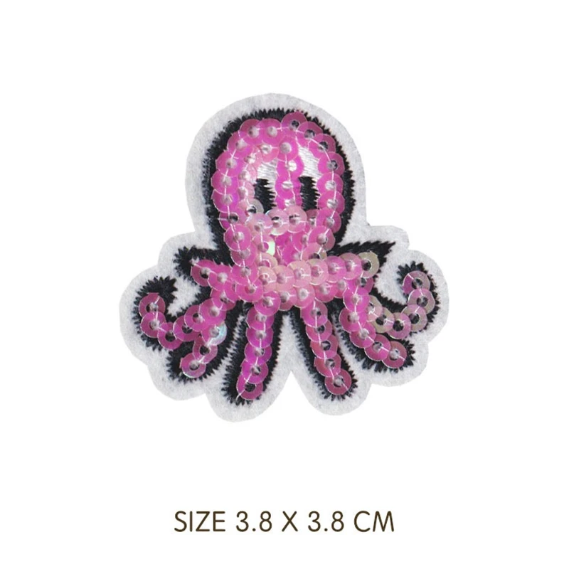 

2019 Iron On shell Embroidered Patches Mermaid Stickers DIY Clothing Backpack Jeans Motif Badge Handamde Applique High Quality