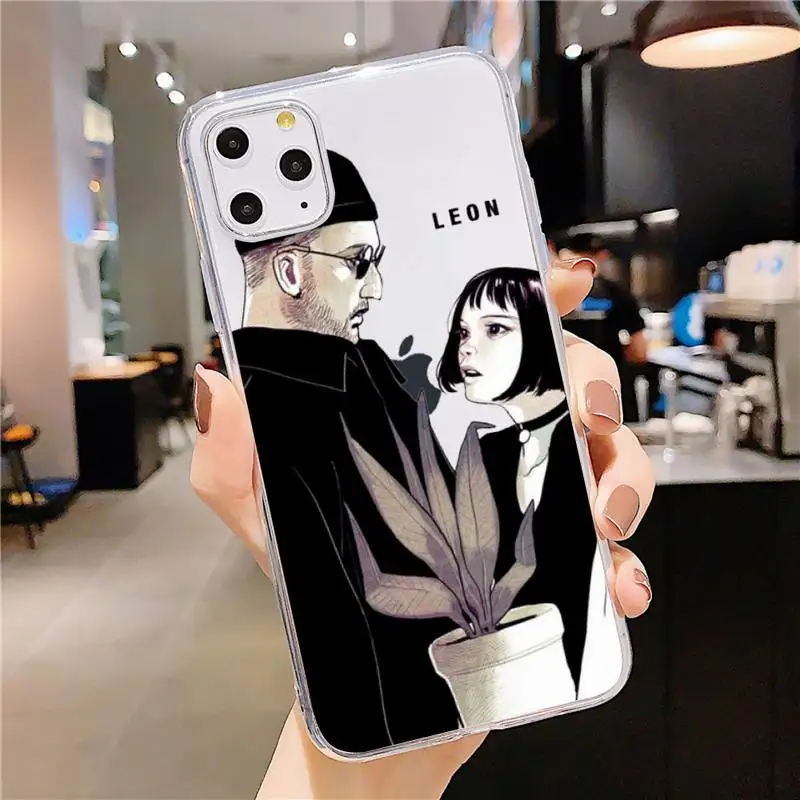 

Leon Matilda Natalie Portman Movie Phone Case Transparent soft For iphone 5 5s 5c se 6 6s 7 8 11 12 plus mini x xs xr pro max