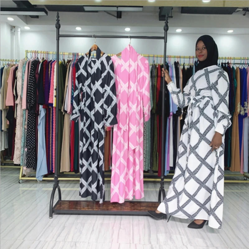 

African long dresses for women muslim Abaya Dubai Turkey Fashion Hijab Dress Kaftan Islam Clothing Arabe Musulman Djellaba Femme