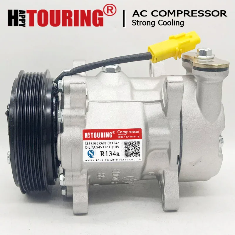 Компрессор переменного тока SD6V12 A/C для Peugeot 206 1412 1431 6453CN 6453EH 6453FS 6453JG 6453JK 699190 40405087