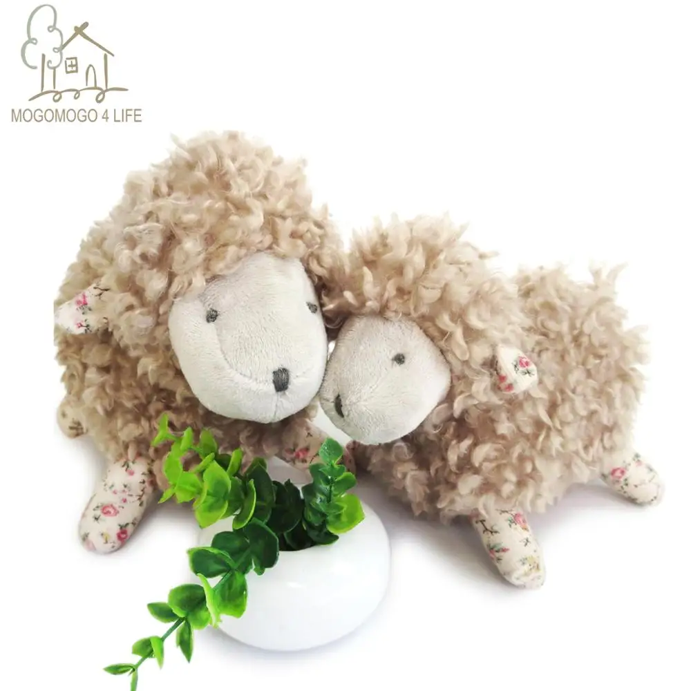 

Luxury Valentines Gift Fluffy lamb Couple Plush Toys Birthday Gift for Kids Cute Stuffed Animal Standing Sheep Girl and Boy Toys