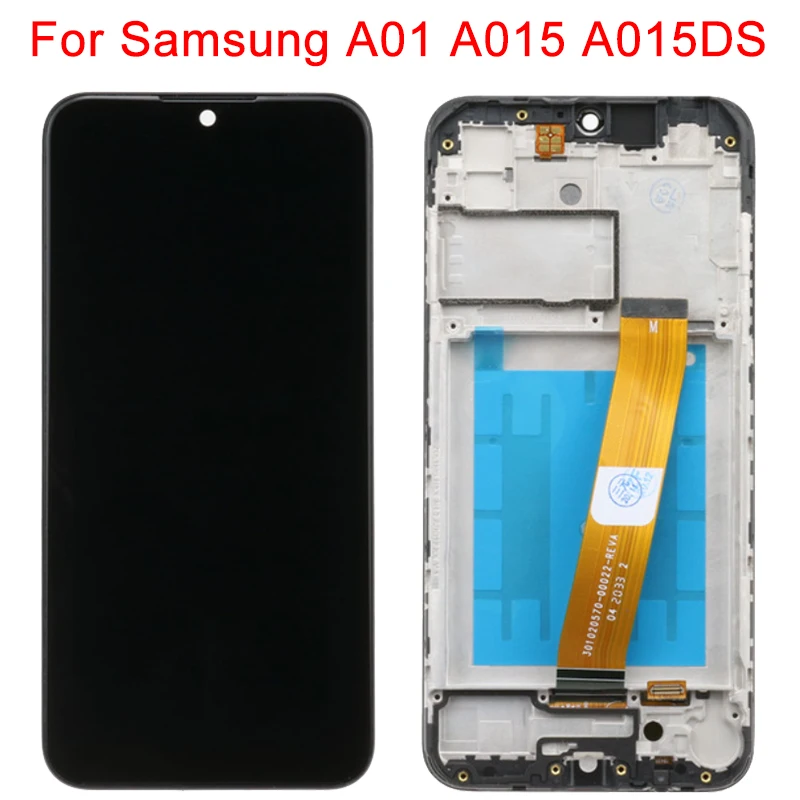 

Original A015 LCD For Samsung Galaxy A01 A015DS Display With Frame 5.7" SM-A015F A015G LCD Touch Screen Display Digitizer Panel