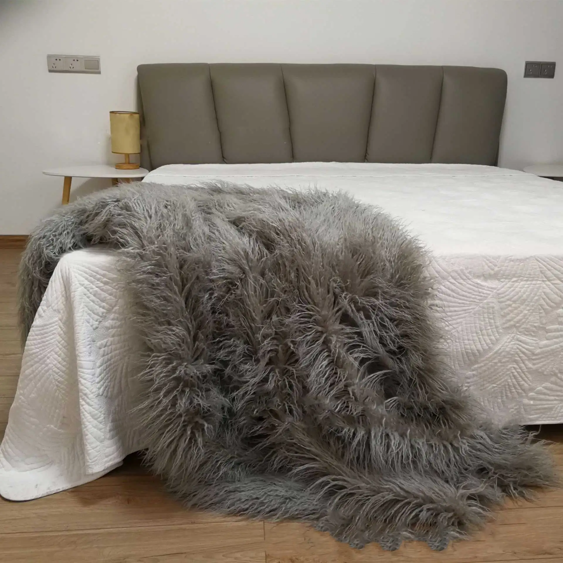 Классическое Европейское одеяло для дивана из искусственного меха