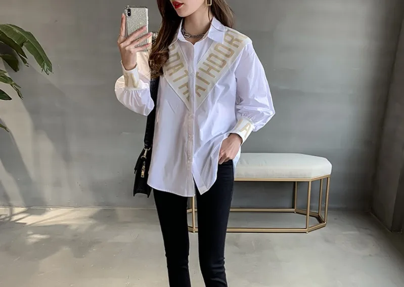 

Women Spring Long Lantern Long Sleeve Stripped Blouse Shirt Patchwork Spliced Blusas Feminina Casual Tops Blouses Shirts NS385