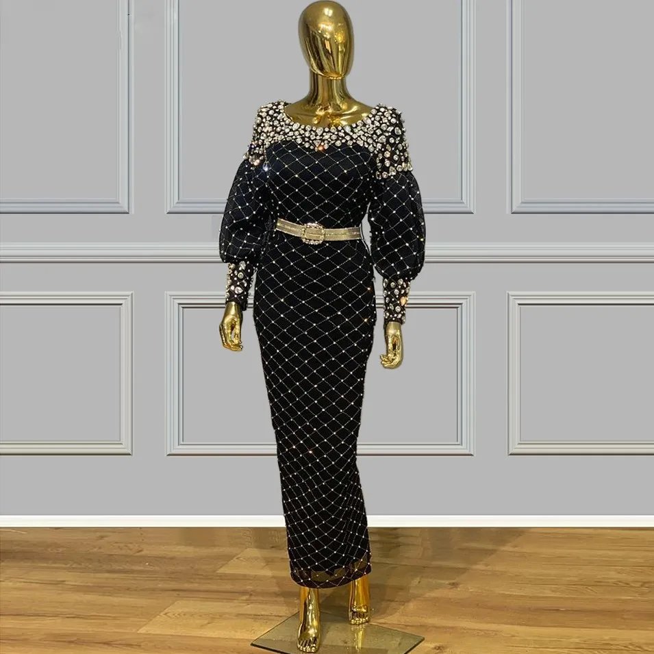 

Дубай вечерние платья платье Де Феста Лонго бисерные выпускные Вечерние платья длинный рукав вышитое стразами вечернее платье, платье на в...