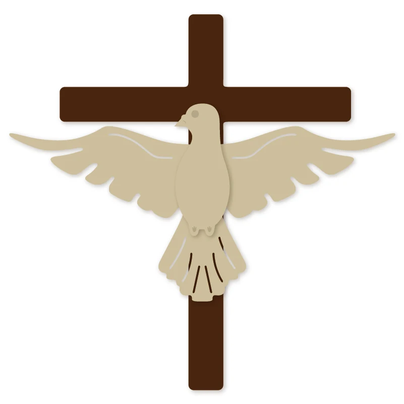 Би Фуцзянь серебряный крест голубь мира металла резки штампы для бумага