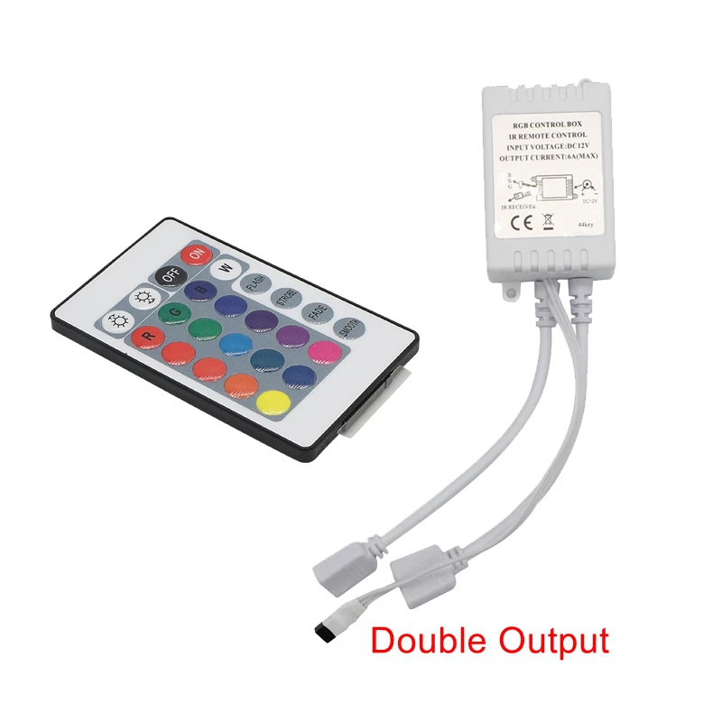 Контроллер SZYOUMY LED RGB 12 В постоянного тока 24 клавиши или 44 двойной выход ИК-пульт