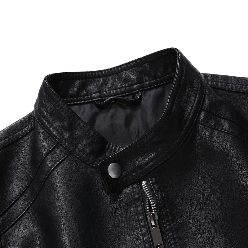 Men Faux Leather Jacket Motorcycle 5XL Men's  Jackets Black  Jaqueta De Couro Masculina Outwear Male PU Leather Coats Mens,ZA319