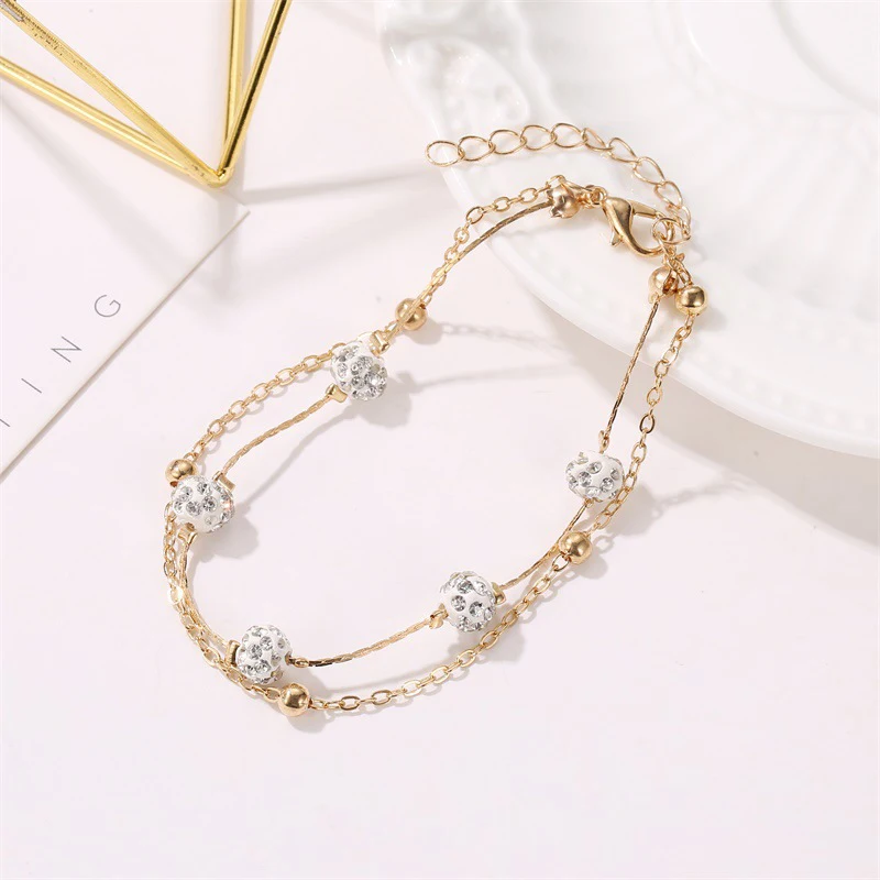 

SUMU Bohemia 2pcs/set Anklets For Women Foot Accessories 2021 Summer Beach Barefoot Sandals Bracelet Ankle On The Leg Female
