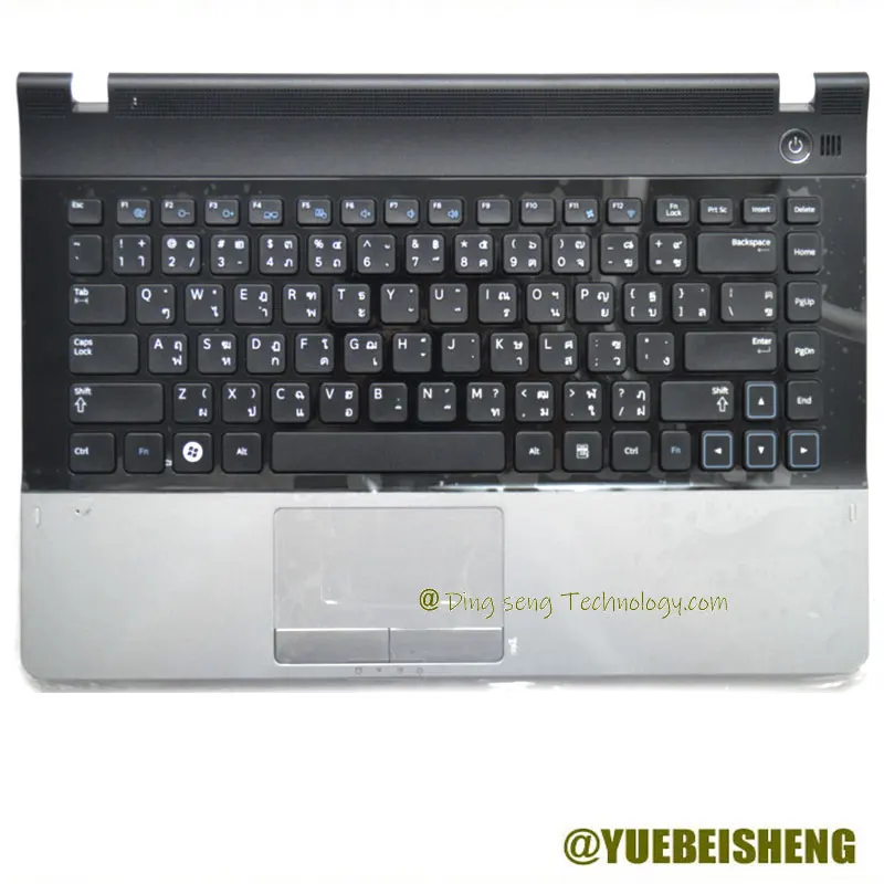 

New For Samsung NP300E4C NP3430EA NP300E4A 305E4A 300E4X 300E43 3431EX Palmrest Thai keyboard upper cover Touchpad,Silver