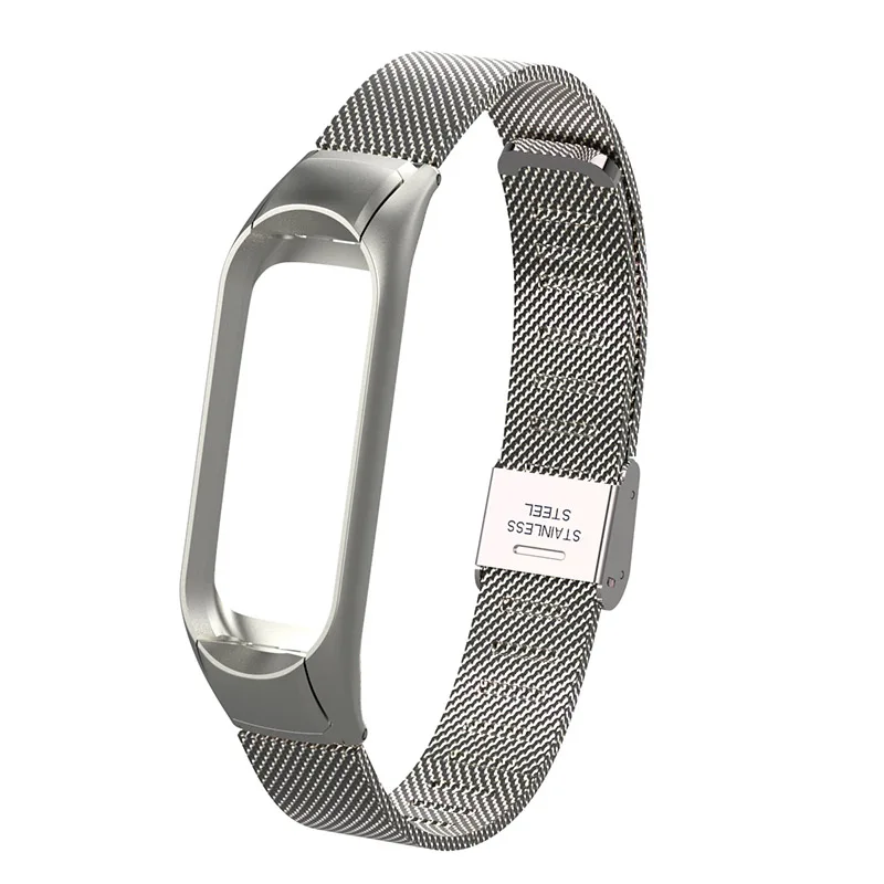 

Wristband For Xiaomi Band 3 Stainless Steel Replaceable Wrist Strap For Xiomi Xaiomi Xiami Xaomi Mi Metal Bracelet Women