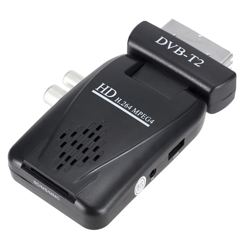 HD Scart Dvb T2 Digital Tv Tuner Decoder Supports HDMI/Scart Output 1080P Usb Port t2 tuner |
