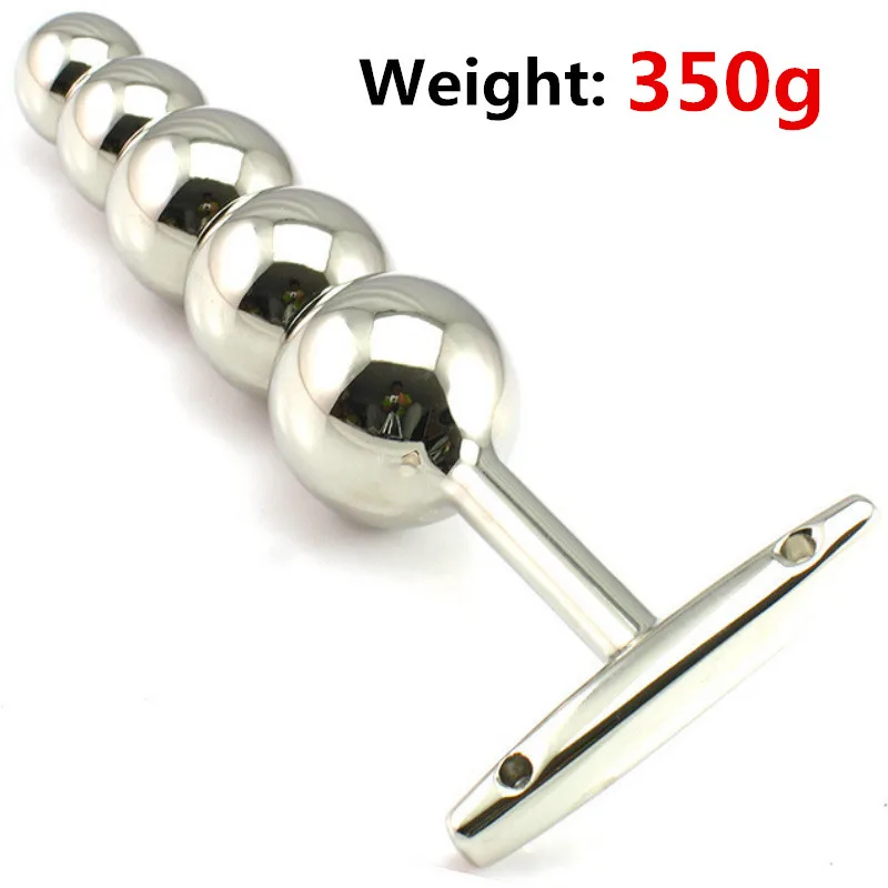 Большая Металлическая Анальная пробка Стимулятор точки G фаллоимитатор из