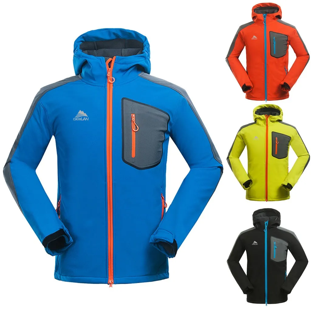 Мужская весенне осенняя водонепроницаемая куртка с капюшоном ветровки уличная