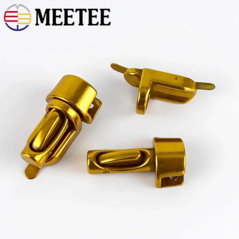 Meetee 5Pcs Retro Women Bag Lock Mortise Metal Twist Turn Snap Buckles Clasps Closure DIY Hardware Accessories | Дом и сад