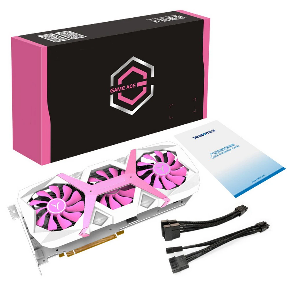 RX 5700 XT GPU 8 Гб GDDR6 256bit платье магнат розовый супер Эволюция 7 нм игровая графика Настольный ПК видео видеокарта PCI-E 3,0