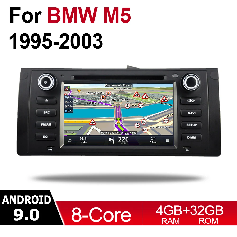 4 ГБ android 9 0 Восьмиядерный автомобильный dvd плеер для BMW M5 1995 ~ 2003 мультимедийный GPS