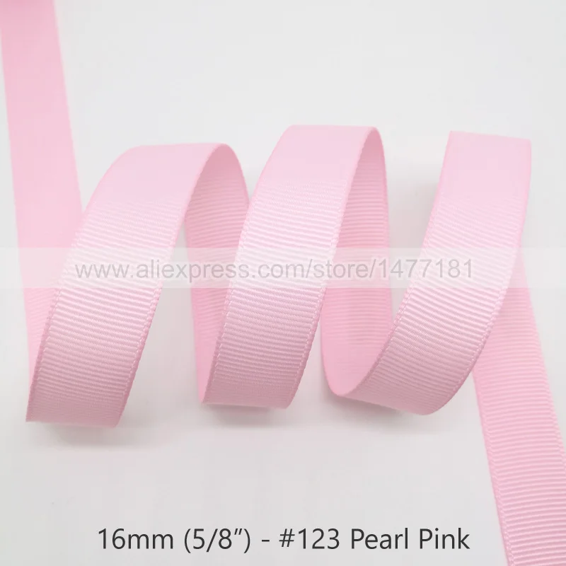 123 Pearl Pink 20 ярдов) 6 мм 9 мм 16 мм 25 мм 38 мм 50 мм корсажная лента высокого качества полиэстер корсажная лента ручной работы - Цвет: 123 Pearl Pink