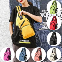 mens women waterproof small chest bag pack travel sport shoulder sling backpack crossbody bags gift