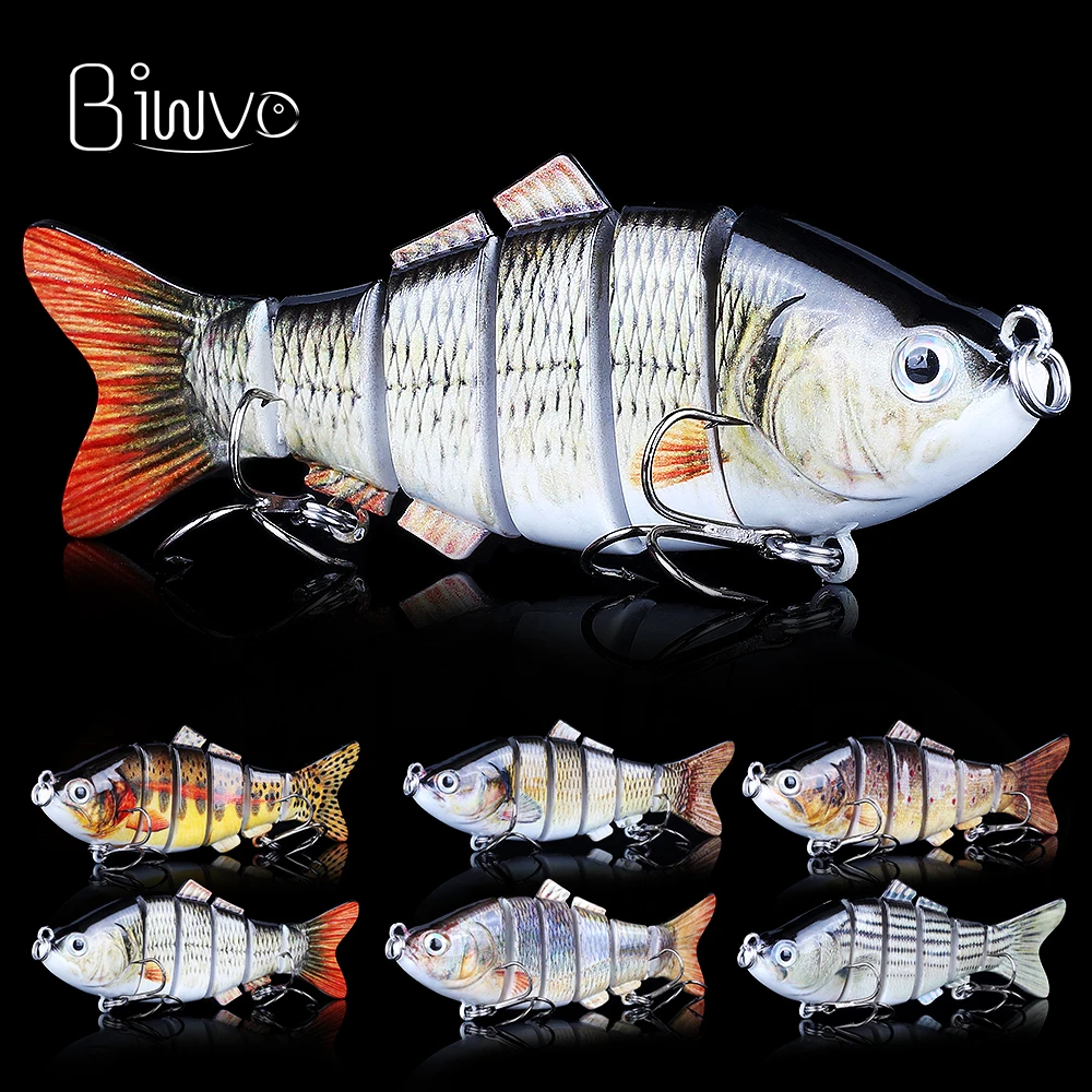 BIWVO 10CM Hard Lure With Hook Artificial Wobbler Bait Fish Tackle Sea Spinner Swimbait Accessories All Goods For Fishing - купить по