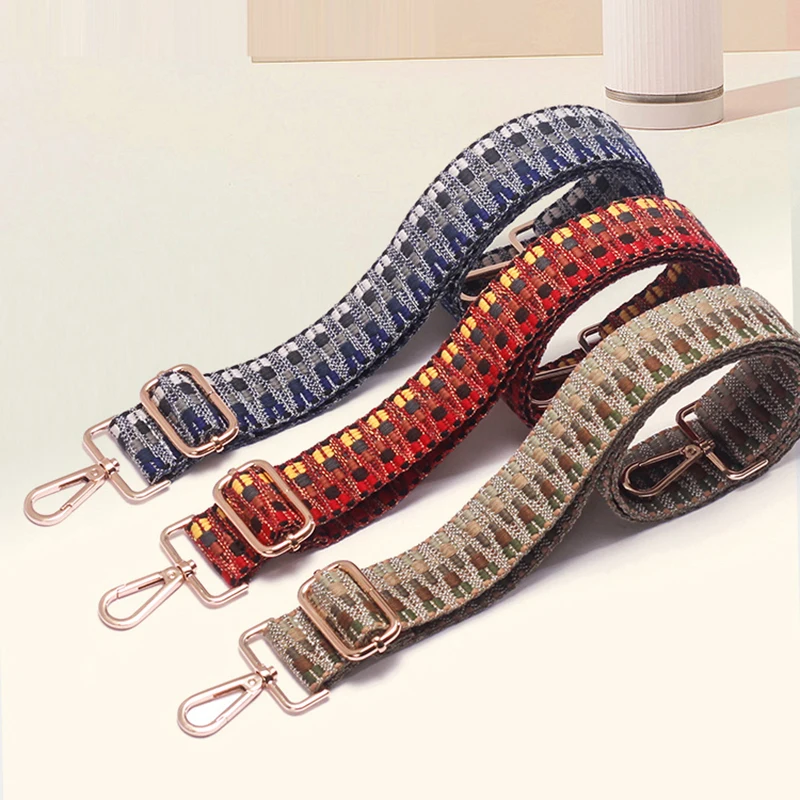 

Ellovado Fashion Panelled Striped Crossbody Belt Bags Strap for Women Adjustable Shoulder Handbag Strap Bags Accessories