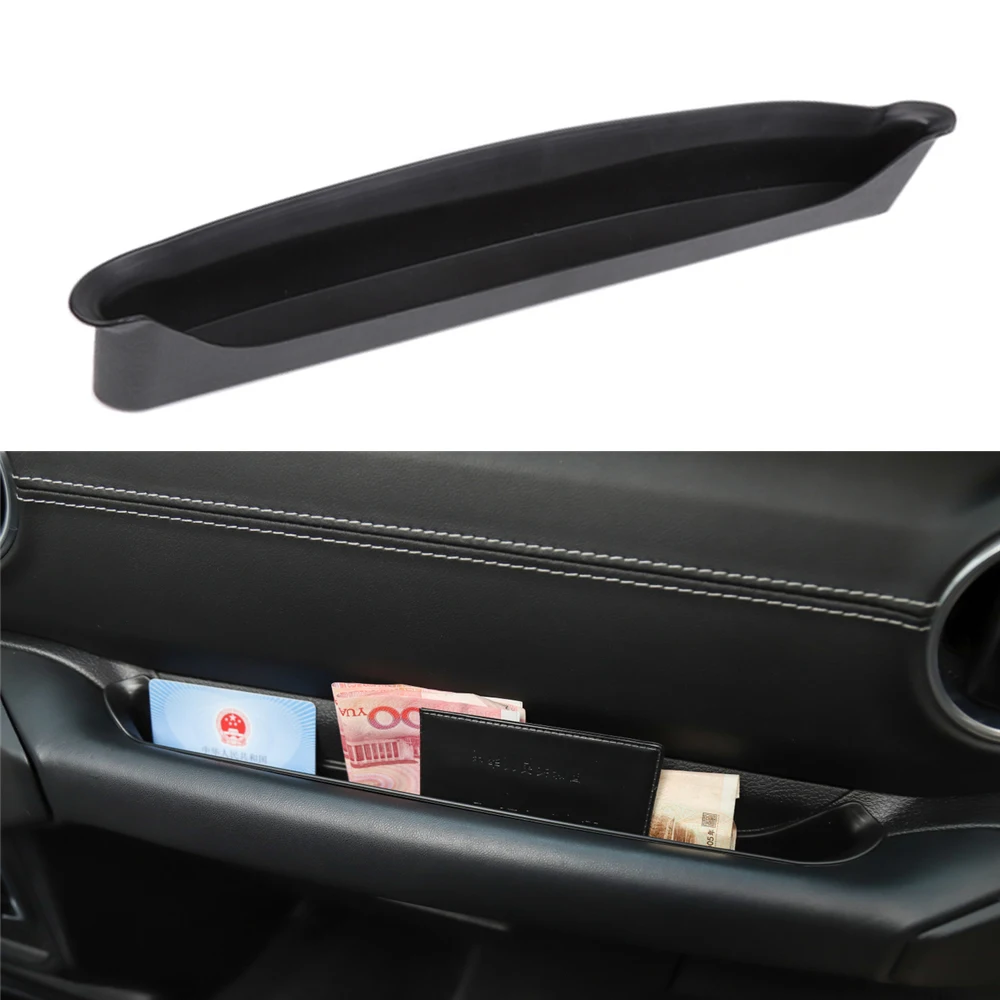 

Black Grab Handle Storage Box for Jeep Wrangler JL Gladiator JT 2018 2019 2020 2021 Passenger Co-pilot GrabTray Car Organizers