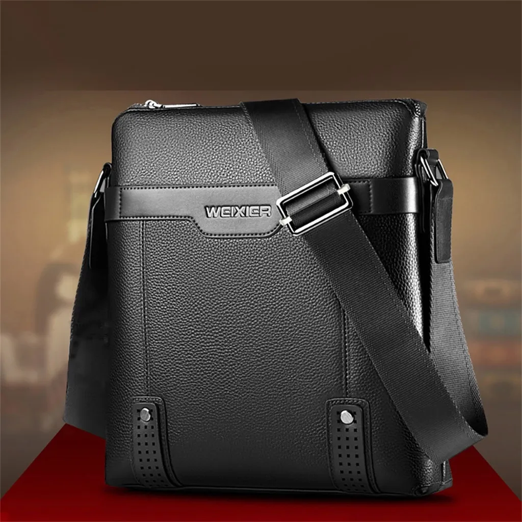 Men Vintage Shoulder Bags Crossbody Bags Retro Zipper Handbags+Wallet Men's Multi-Function Travel Handbags High Quality#R20