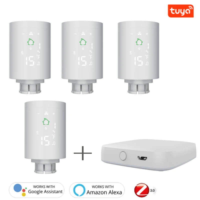 Умный термостатический радиатор Tuya ZigBee 3 0 устройство управления клапаном
