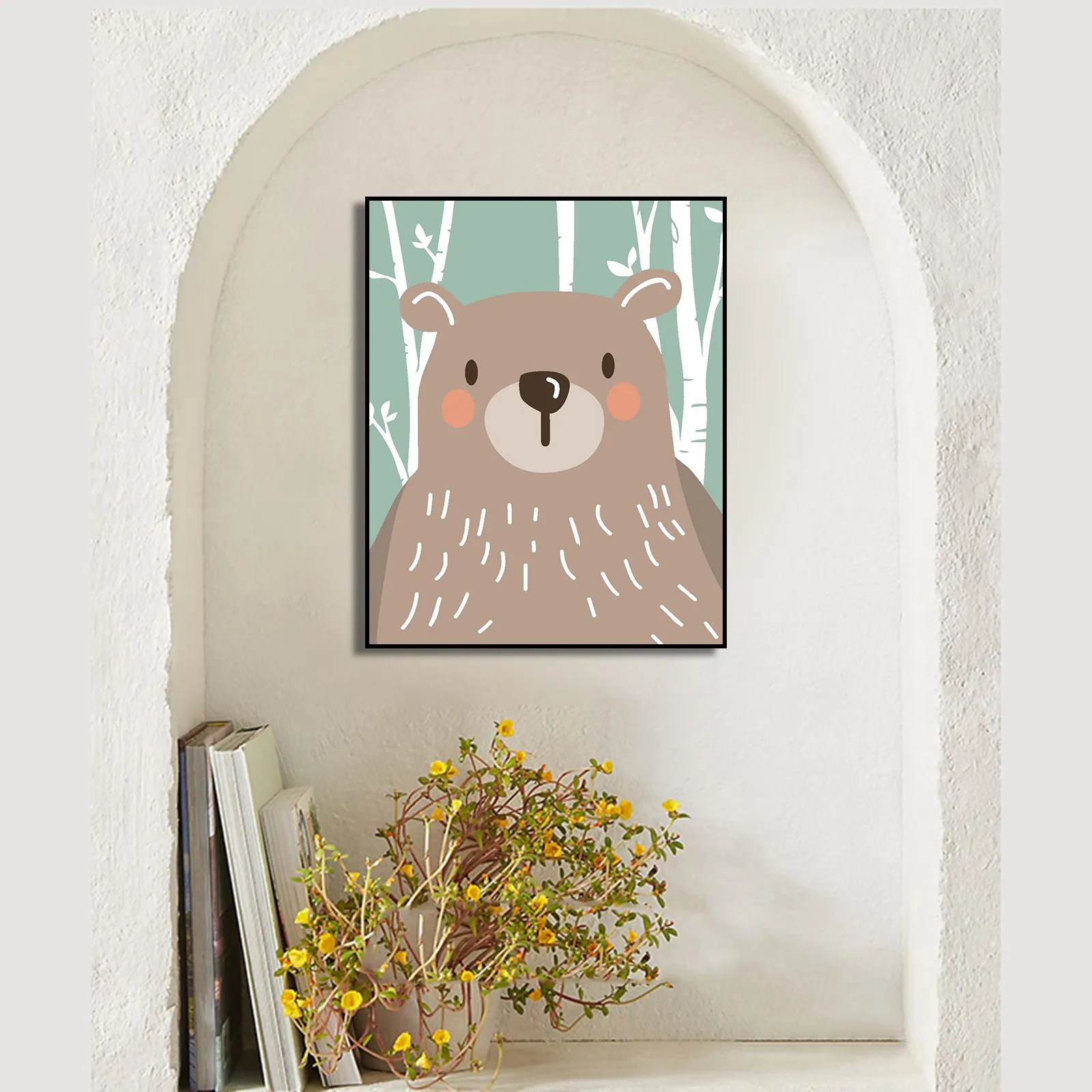 Полиэстер холст масляной художественные плакаты и принты стены искусства одежда