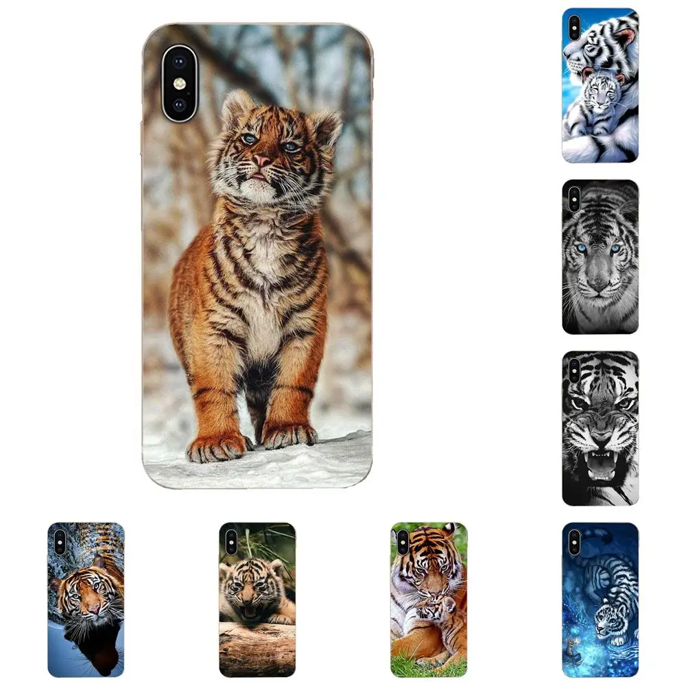 Животное тигренок для Xiao mi 3 4 4C 4i 5 5S 5X6 6X8 SE Pro Lite A1 Max x 2 Note Мягкий