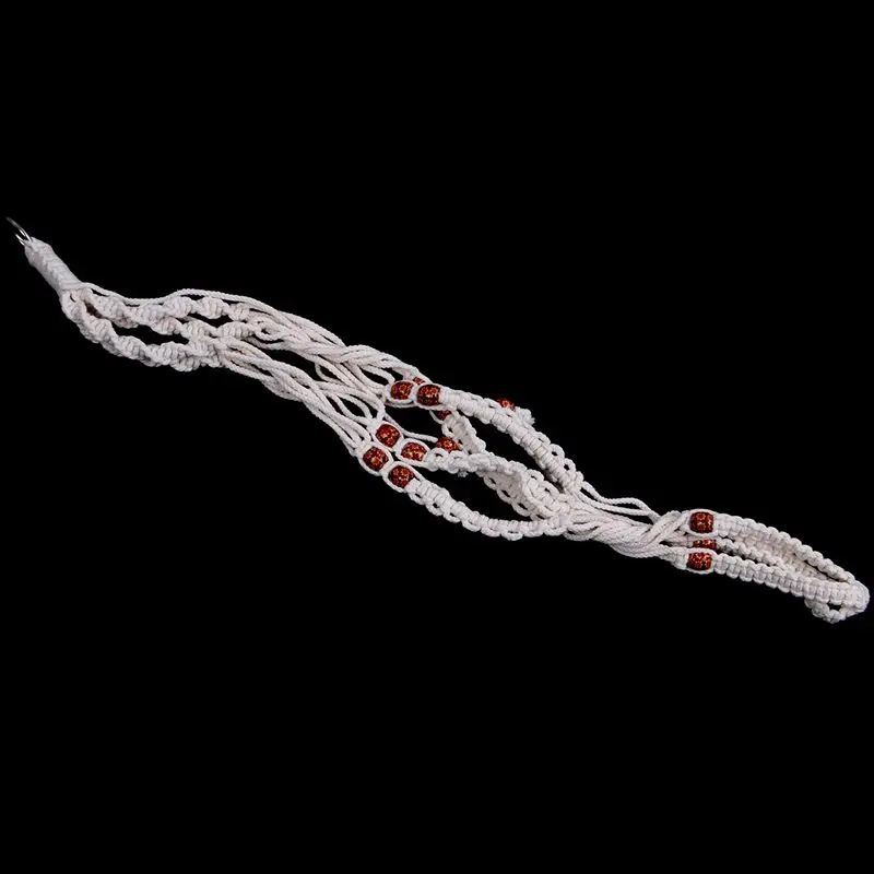 Подвеска для растений из макраме набор 5 комнатных Настенное подвесное Кашпо