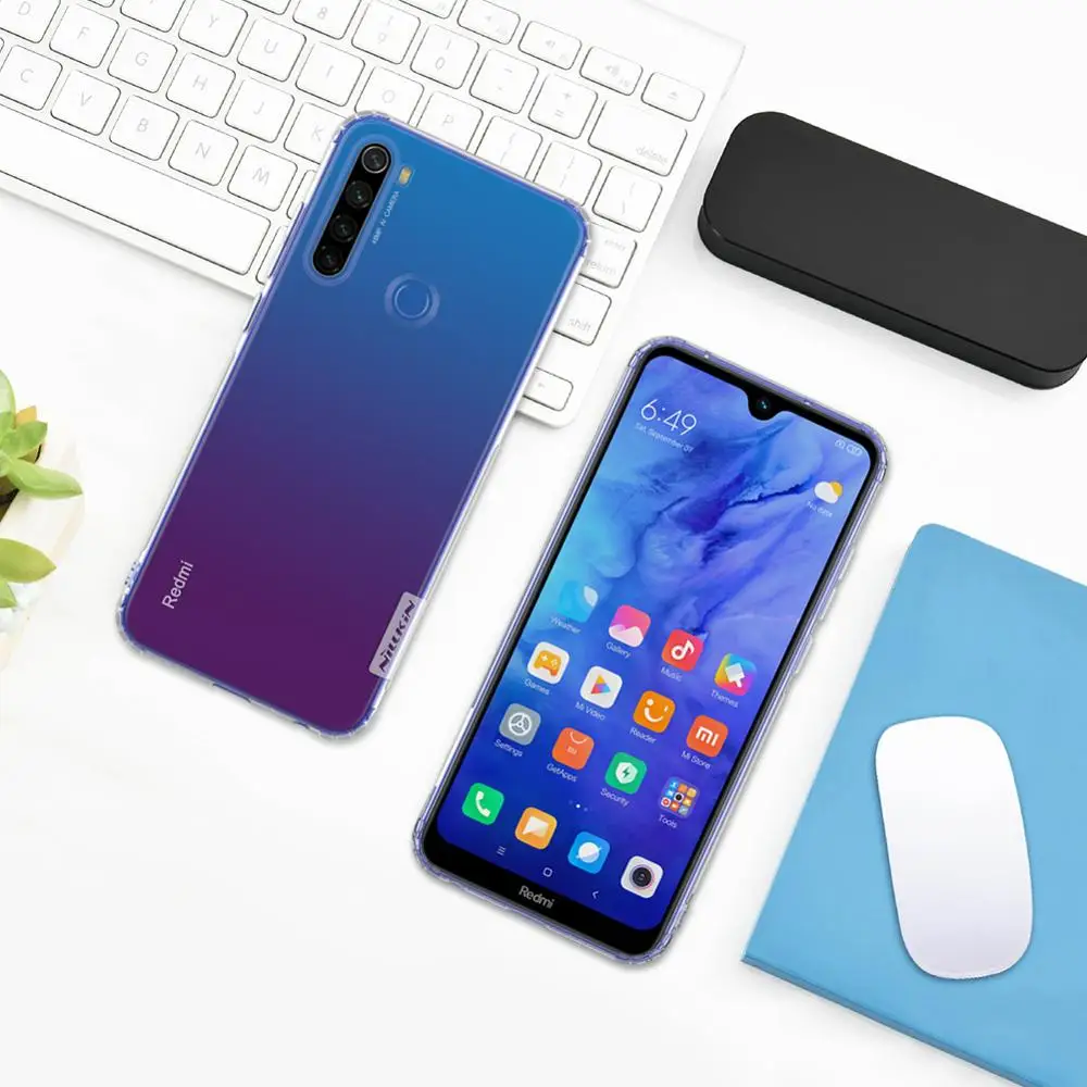 Чехол Nillkin для Xiaomi Redmi Note 8T Ультратонкий Мягкий Прозрачный чехол из ТПУ телефона