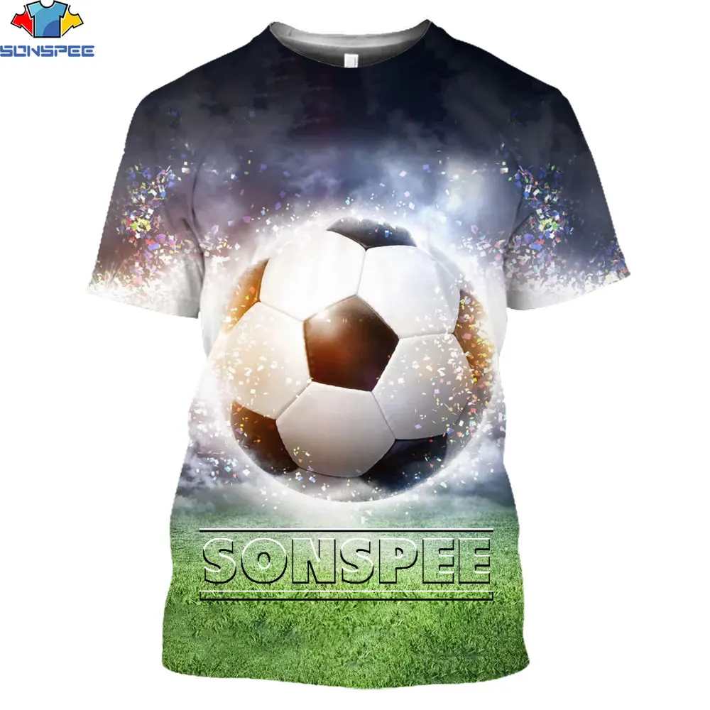 Футболка SONSPEE с 3D принтом футбола футболка рисунком Бразильского чемпионата мира