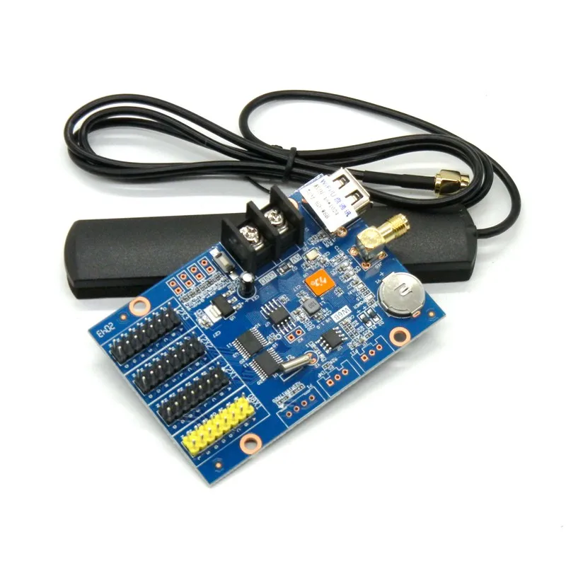 HD-W6B Wifi + USB СВЕТОДИОДНАЯ карта управления 1024*48 пикселей Беспроводная одноцветная