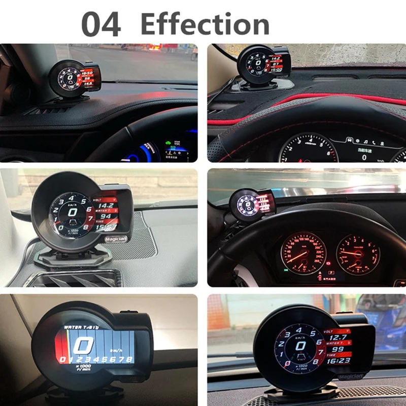 Professional OBD Head Up Display Multifunction Car Digital Boost Gauge Voltage Speed Meter Water Temp Alarm Auto Diagnostic Tool |
