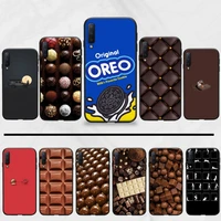 oreo milk chocolate biscuit soft silicone phone cover for samsung a20 a30 30s a40 a7 2018 j2 j7 prime j4 plus s5 note 9 10 plus