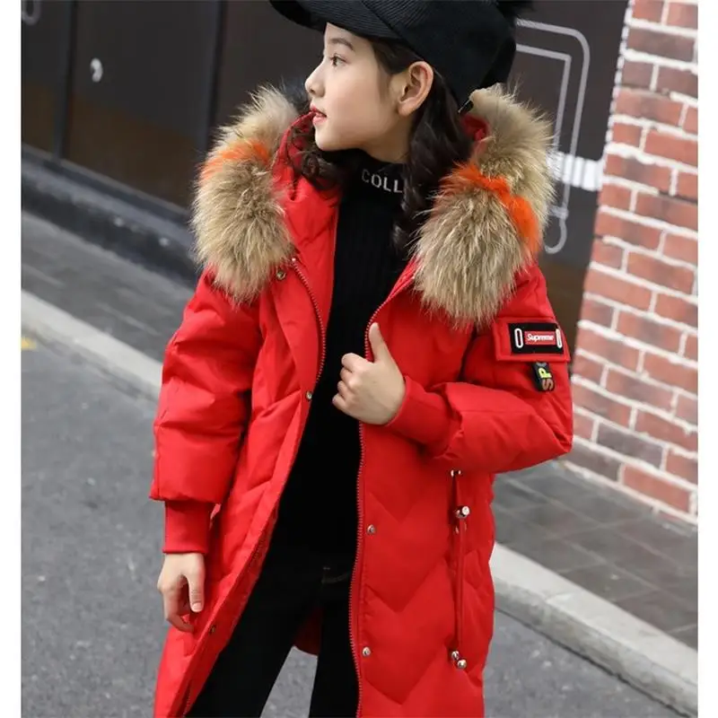 Коллекция 2019 года одежда для девочек зимние теплые пуховики детская утепленная