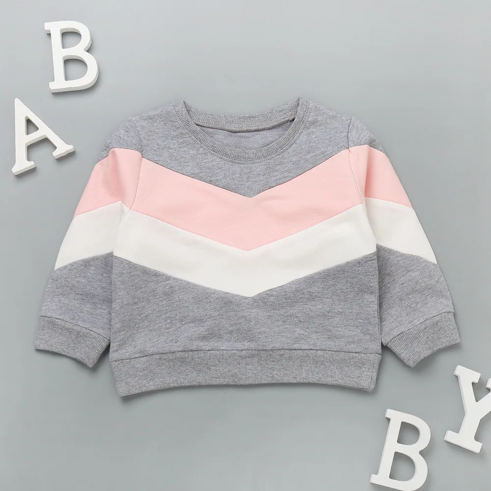 

2020 Girl's Dress Kit Children's Cotton Cartoon Children Underwear Cotton Printed Top Sweatshirt Clothes fall clothes for kids