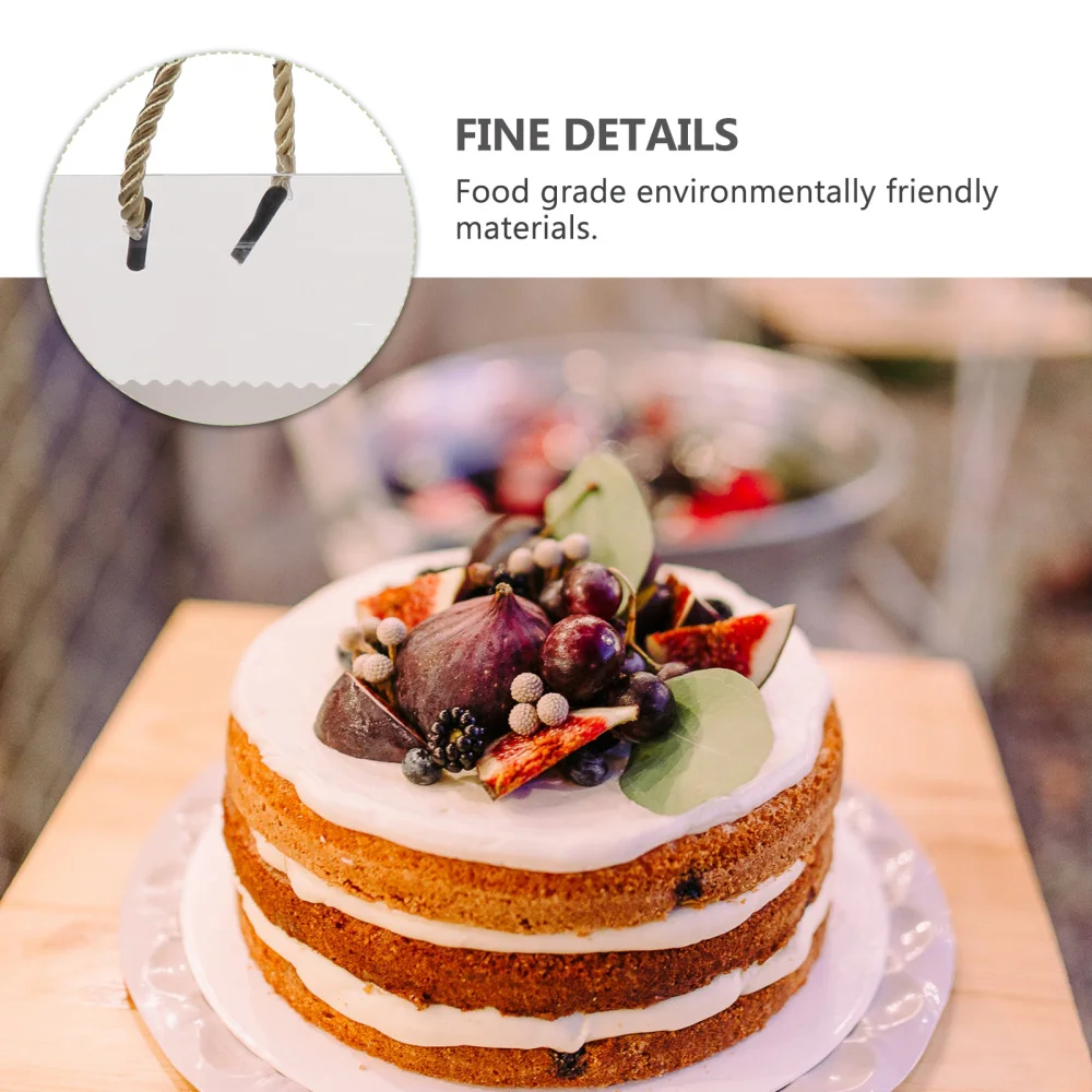

10 Pcs Oblong Cake Boxes Lovely Dirt-resistant Baking Food Boxes (Transparent)