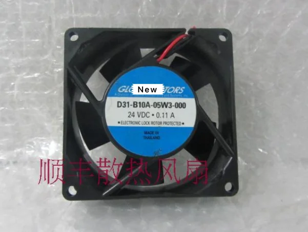 

for NMB-MAT D31-B10A-05W3-000 DC 24V 0.11A 2-Wire 80X80X25mm Server Cooling Fan