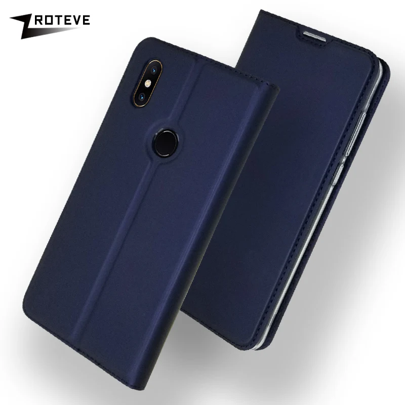 Чехол книжка для Xiaomi Mi Mix 2 S кожаный чехол бумажник с откидной крышкой Магнитный
