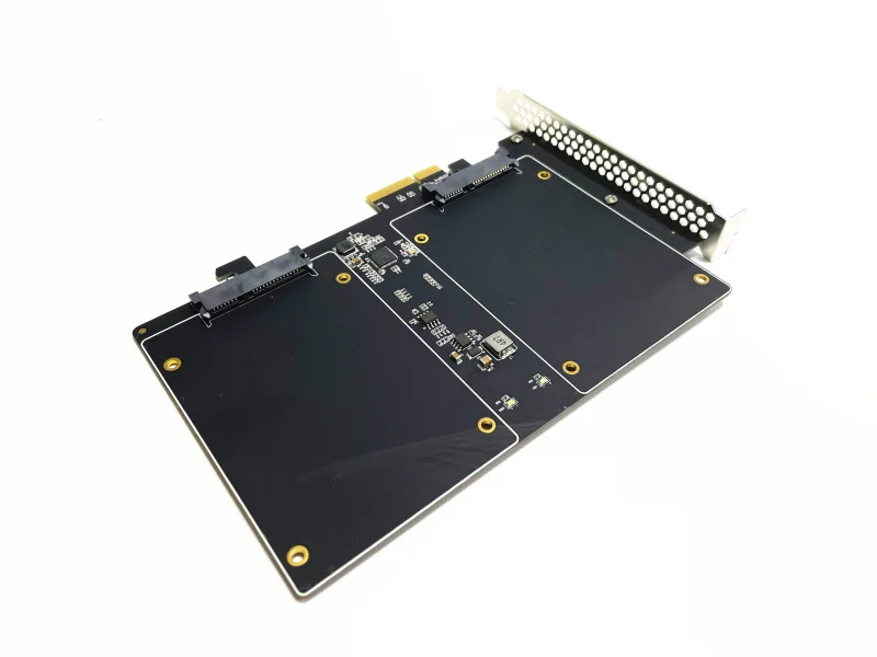debroglie двойной порт sata iii на pci e x4 ssd адапте