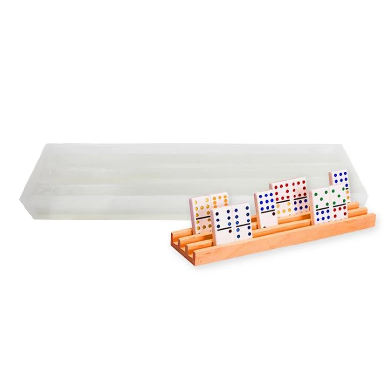 

DIY Crafts Polymer Epoxy Resin Game Toys Mold Dominoes Casting Silicone Mould A2UA
