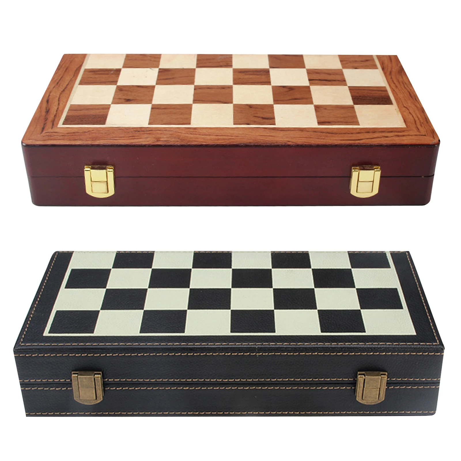 

Международный набор шахматных фигур, складная доска из искусственной кожи/дерева и металлические детские Игрушки для раннего развития, пазл, шахматная игрушка