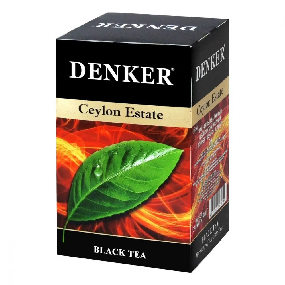 Чай Denker &quotCeylon Estate&quot черный 20 пакетиков|Черный чай| |