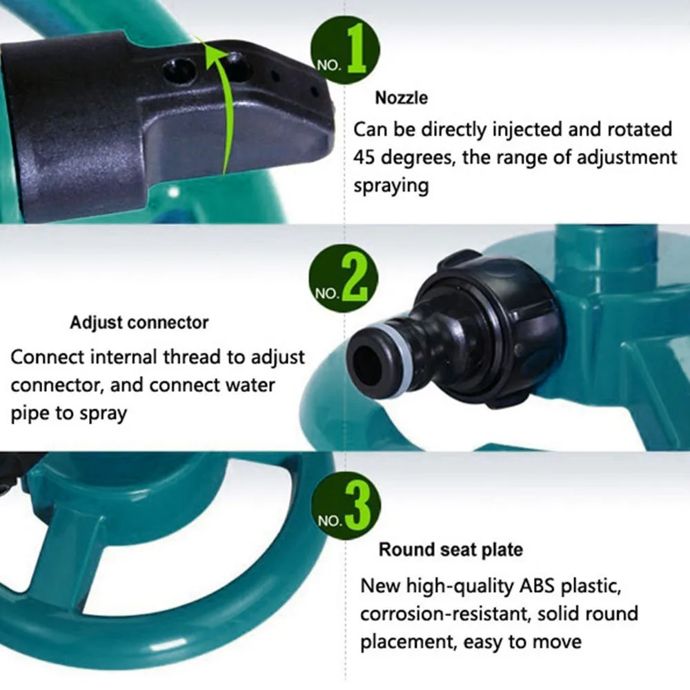 Автоматический садовый разбрызгиватель вращающийся на 360 градусов | Дом и сад