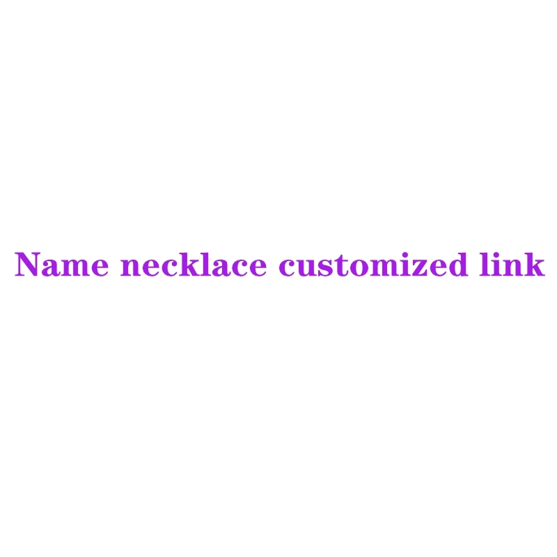 

Name photo necklace customized link