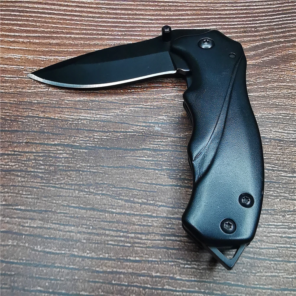 Тактический складной нож карманный быстрооткрывающийся стальной клинок из